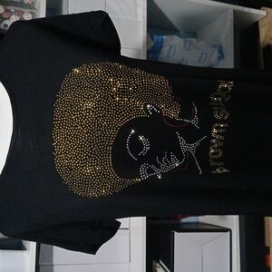 Kids Black and Gold Graphic Tee